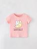 European Style Girl's Summer Cartoon Print T-shirt - Round Neck, Short Sleeve for Kids