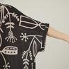 DIMANAF New 2026 Women Plus Size Spring Summer Beach Dress Vintage Floral Print Black Long Dress Loose Oversize Maxi