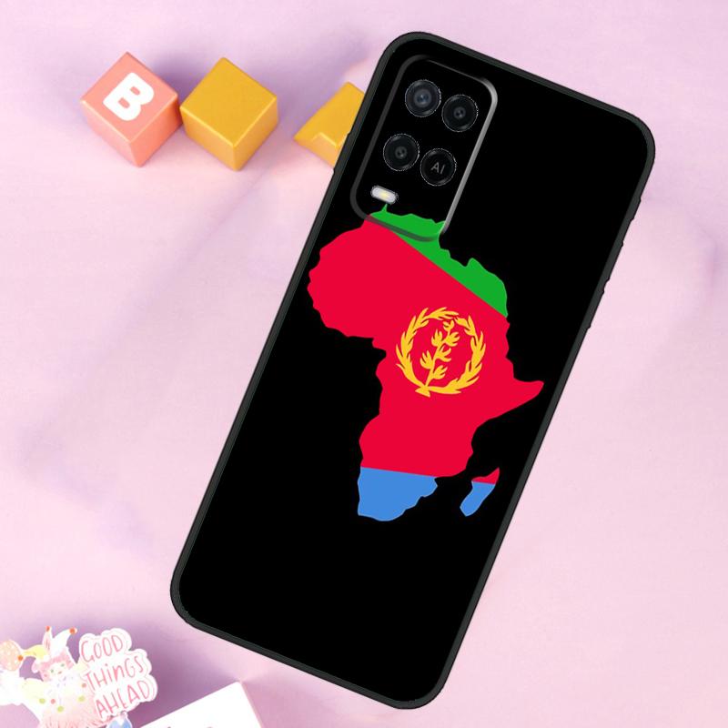 Eritrean Flag Case For Oppo A60 A80 A40 A15 A16 A17 A57 A94 A74 A54 A76 A96 A18 A38 A58 A78 A98 A5 A6 Pro