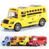 Bus Model School Toy Inertia Pull Back Mini Racing Car Children Educational Gift