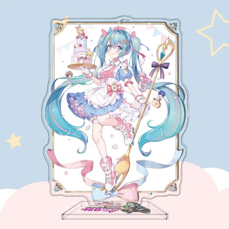 29 Types Hatsune Miku Anime Figure 16Cm Acrylic Key Chain Ornaments Presents Pendant Buckle Two-Sided Hatsune Miku Model TOYS Gift