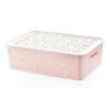Hollow Desktop Underwear Storage Box with Lid - Plastic Drawer Organizer for Bras & Underwear