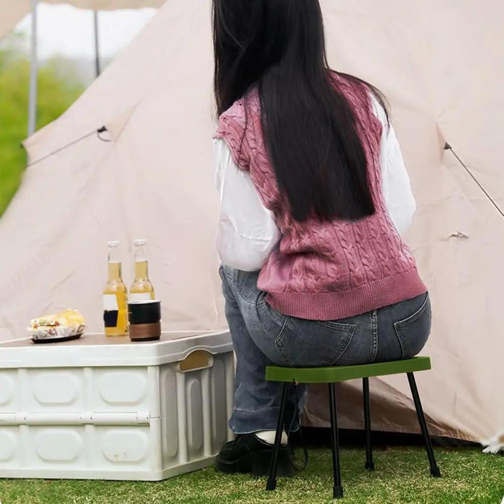 Strong Load-bearing Folding Chair Wear-resistant Small Bench Foldable Stool Hiking