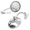 Motorbike Rearview Mirror Bent Bar Round Mirror Universal Handlebar Mirror Reflective Mirror Motorcycle Supplies