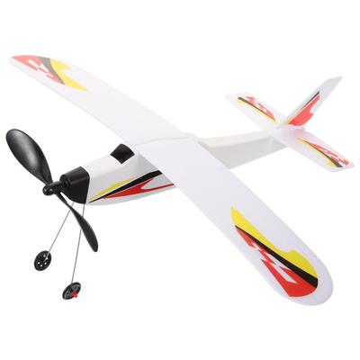 COLLBATH Rubber Band Powered Airplane Model for Kids, Outdoor Sports Toy, Flies In Seconds, Easy To Assemble, Great Gift for Improving Hand-Eye