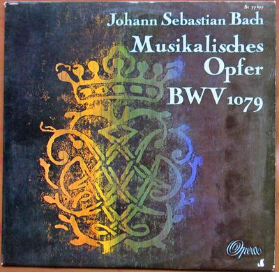 LP Record JOHANN SEBASTIAN BACH, ORCHESTRE PR - Musikalisches Opfer, BWV 1079 ST77677 Opera Germany Classical Used