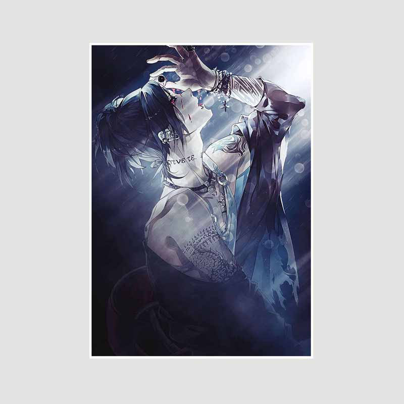 Bílý papír Plakáty a tisky Tokyo Ghoul Klasické japonské anime Nástěnné umění Malba Plakátová nástěnná malba Obrázek Manga Dárek pro fanoušky Pokojová dekorace Domácí dekorace