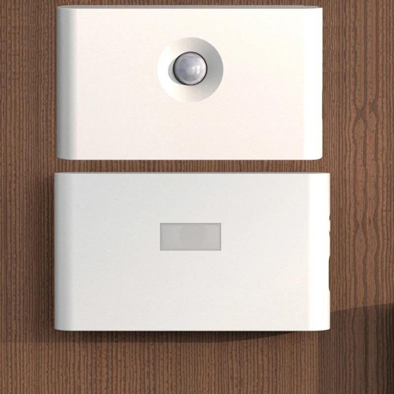 1/2/4PCS Smart Induction Night Light LED Human Body Infrared Type-c Charging Wireless Magnetic Night Light Bedroom Cabinet Light