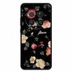 6.71" For Honor Magic8 Pro 5G Case 3D Emboss Relief Flower Black Silicone Soft Back Cover Case For Honor Magic 8 Pro Case Shells