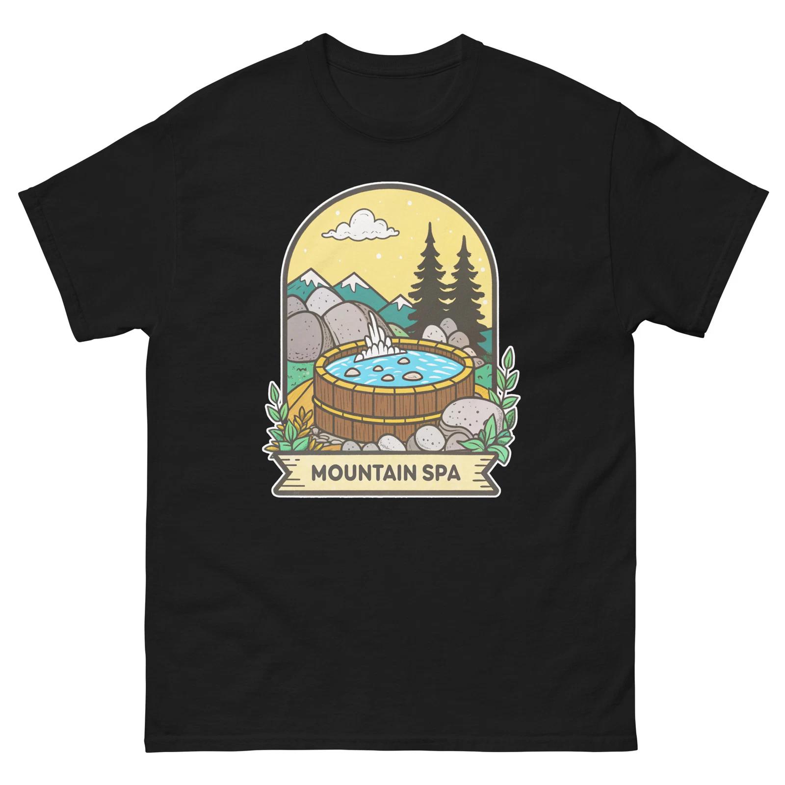 Mountain Spa Mountain Ski Resort Town T-Shirt XL