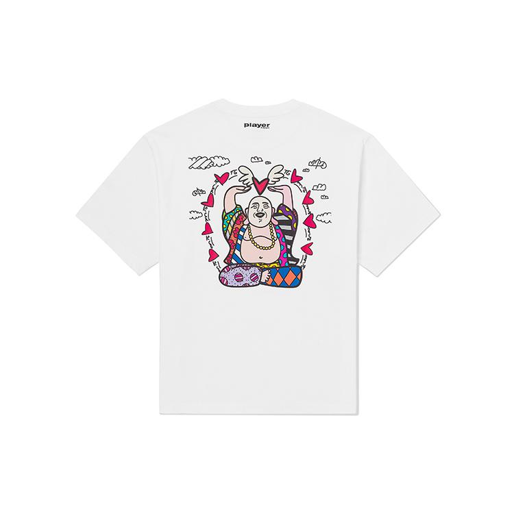 Kappa X Britto Drop Shoulder Sleeve T Shirt Unisex K0CX2TD90D