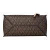 Michael Kors MK Kris Vintage Monogram Logo Color Block Polyester Shoulder Crossbody Handbag Small Women Handbag Acorn-Brown 30F1G2KS1B-252