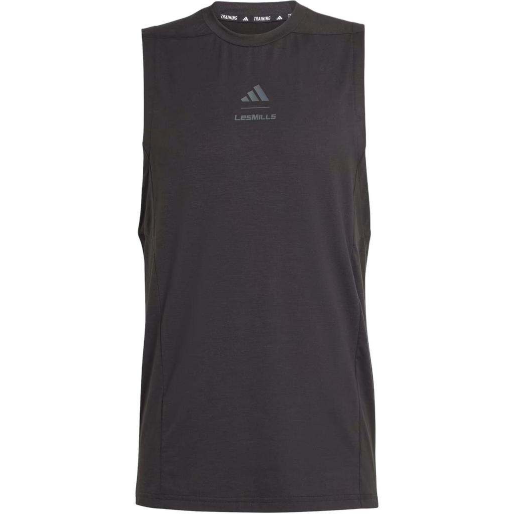 Adidas Les Mills Slim Fit Logo Round Neck Sleeveless Vest Men tops KS5927