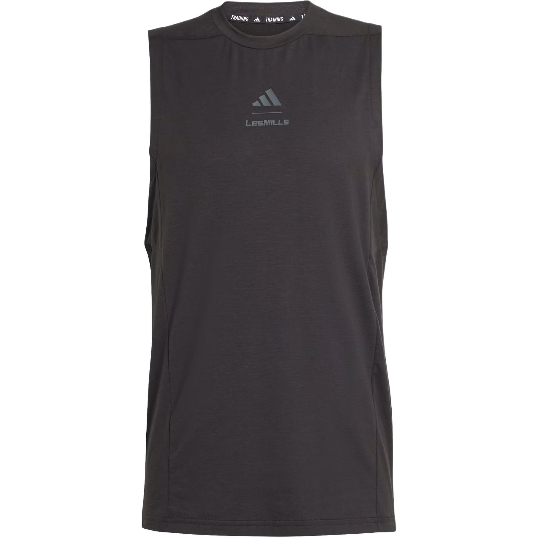 Adidas Les Mills Slim Fit Logo Round Neck Sleeveless Vest Men tops KS5927 XS