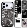 Film Movie Clapperboard Clapper Board Phone Case for iPhone 17 16 15 Pro Max Air 14 13 12 11 Plus Shockproof Cover