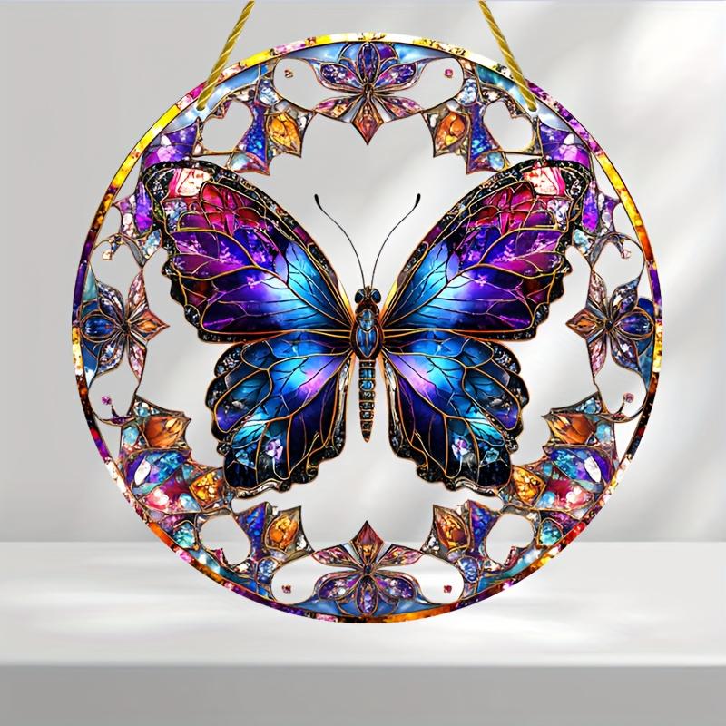 2D Flat Acrylic Hummingbird and Flower Decoration, No Need for Batteries/electricity, Unique Indoor/outdoor Decoration, Multi-purpose Traditi