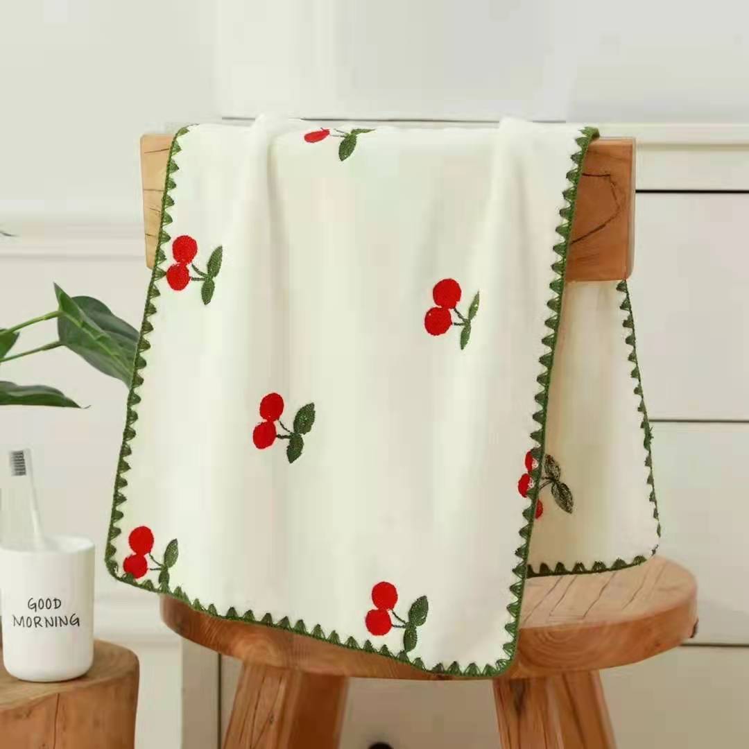 

Милые мягкие полотенца для лица, домашние впитывающие полотенца для ванной комнаты, мочалка из сверхтонкого волокна, быстросохнущая тряпка для душа для пар, 35x75 см, новинка 35x75cm&1pc белый