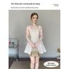 2026 New Style French Polka Dot Spaghetti Strap Dress for Women - Early Summer White Short Skirt