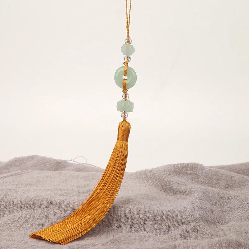 2Pcs Imitation Chinese Knot Tassels DIY Curtain Clothes Bag Craft Supplies Classical Style Tassel Pendant 13cm Beaded Fringe