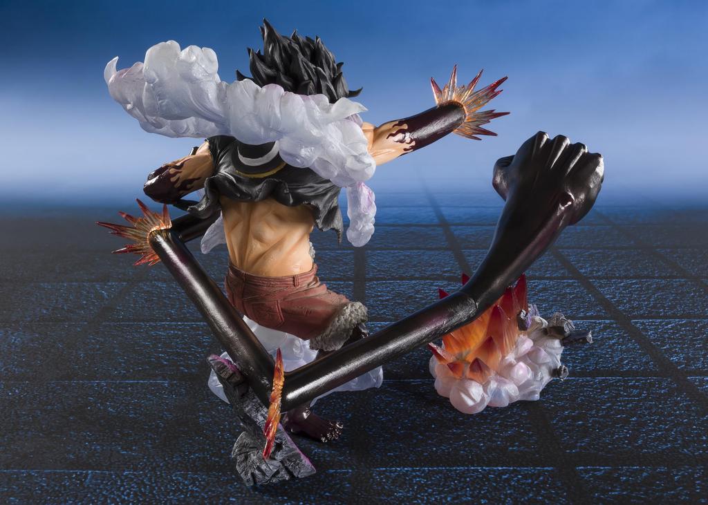 TAMASHII NATIONS FiguartsZERO ONE PIECE Fierce Monkey Luffy Gear 4 Man King 160mm PVC ABS Painted Complete Figure [Super Battle] D. -Snake Cobra-