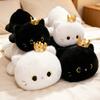 4050Cm Long Lying Cute Soft Stuffed Animals White Cat Dolls Pillow Plush Lovely Cat Toys Room Decor Nice Birthday Gift