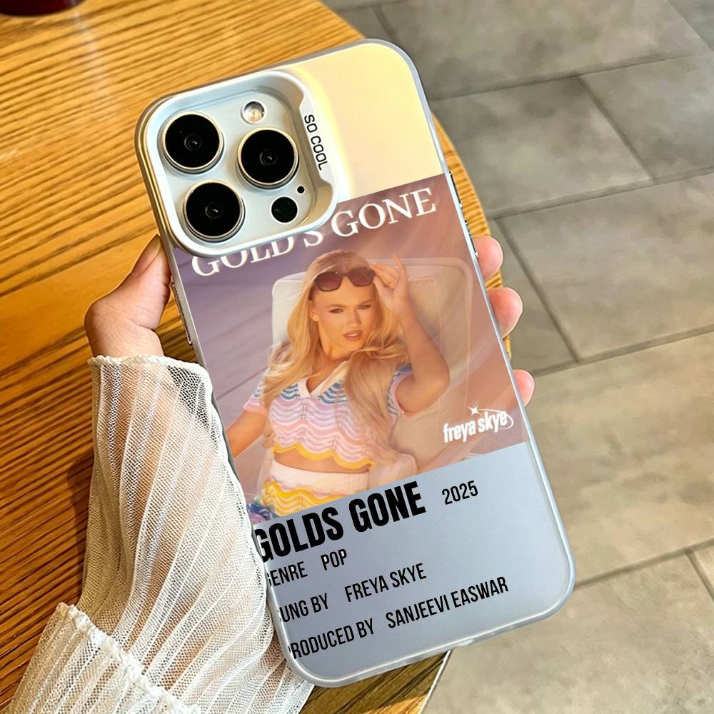 F-Freya Skye Cantante Funda para Teléfono Para iPhone 17,16,15,14,13,12,11 Plus,Pro Max,XS,Funda Colorida Plata Blanca