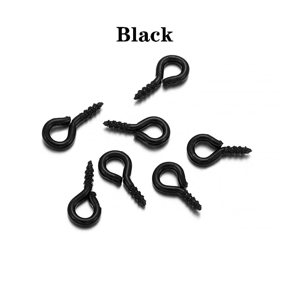 300/500pcs Mini Screw Pendants Eyepin Keychain HookThreaded  Pin Fitting DIY Jewelry Bracelet Necklace Making Accessories