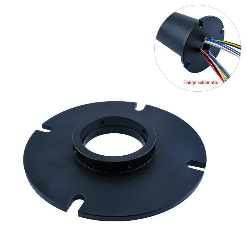 6-12 Circuit High-Speed Conductive Slip Ring, 360-Degree Rotary, 10A, Through-Bore Design