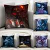 K-Kindred LOL Game Pillow Case Sofa Decorative Home Double-sided Print Plush Square Throw Pillow Covers Cushion Decor Cover