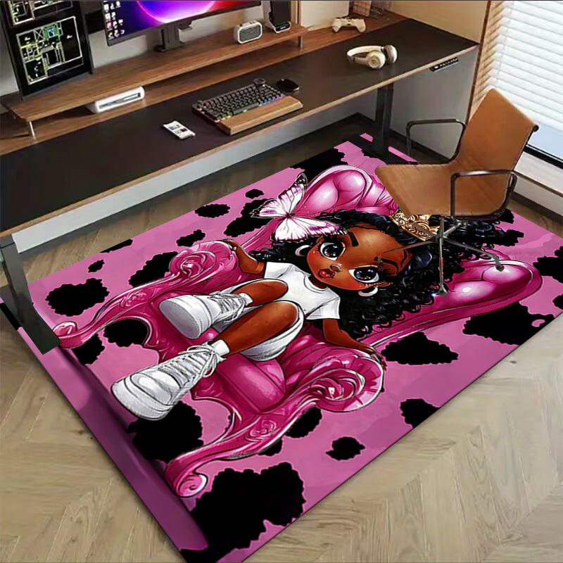 1 Stück Kuhmuster Schmetterling Extra Groß Rutschfeste Bodenteppich, Büro, Familie, Schlafzimmer, Studio Großer Teppich Innen Teppiche