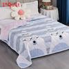 Flower Rabbit Green Leaf Print Pattern Duvet With Polyester Fill Bedroom For