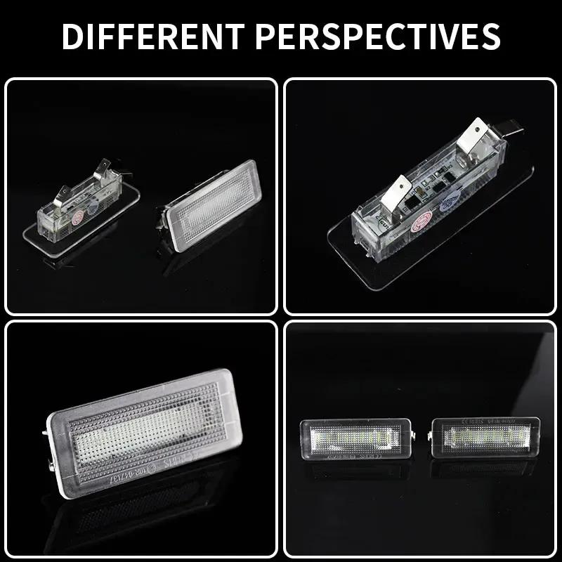 2pcs Car LED License Plate Number Light Lamp Error Free For Benz Smart Fortwo Coupe Convertible 450 451 W450