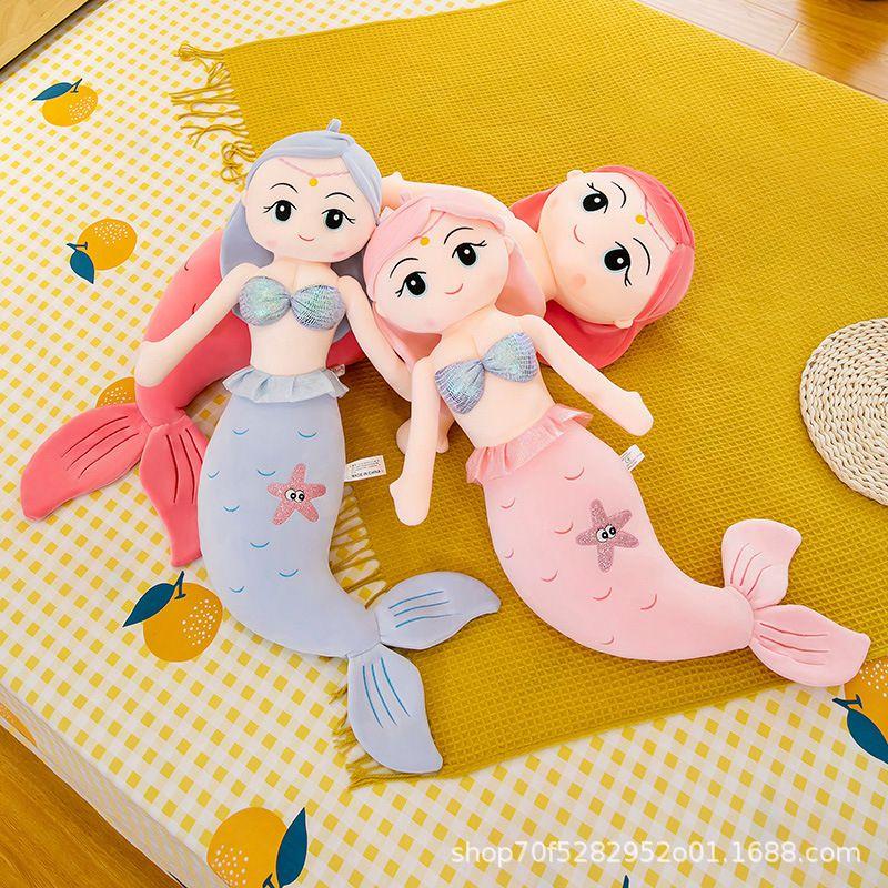 Stuff Mermaid Toy Stuffed Plush Soft Doll Cushion Girls Birthday Gifts Kids