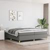 VidaXL Divan Bed with Mattress Dark Grey 200x200cm Fabric - Model 3144547