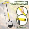 3 Pieces Saw Tooth Edger  Tool Half Moon  Edger With T Grip Manual  Edger Garden Edger For Grass Borders Sidewalks Driveways Gardens, 45 Inc