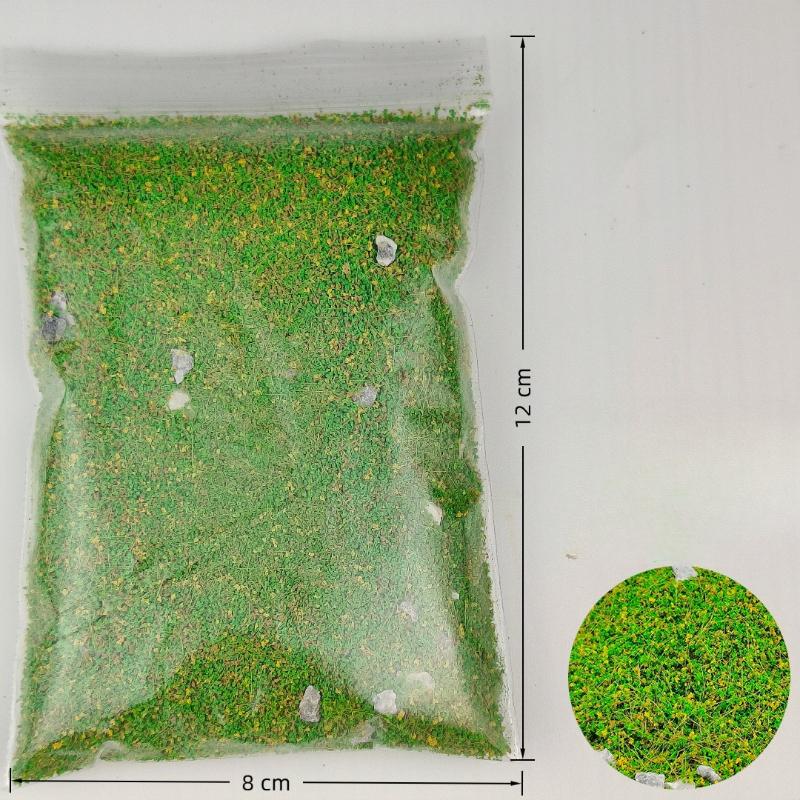 30g/bag DIY Model Mixed with Stone Grass Powder,Simulating Lawn,Sand Table Miniature Landscape Layout with Stone Vegetation