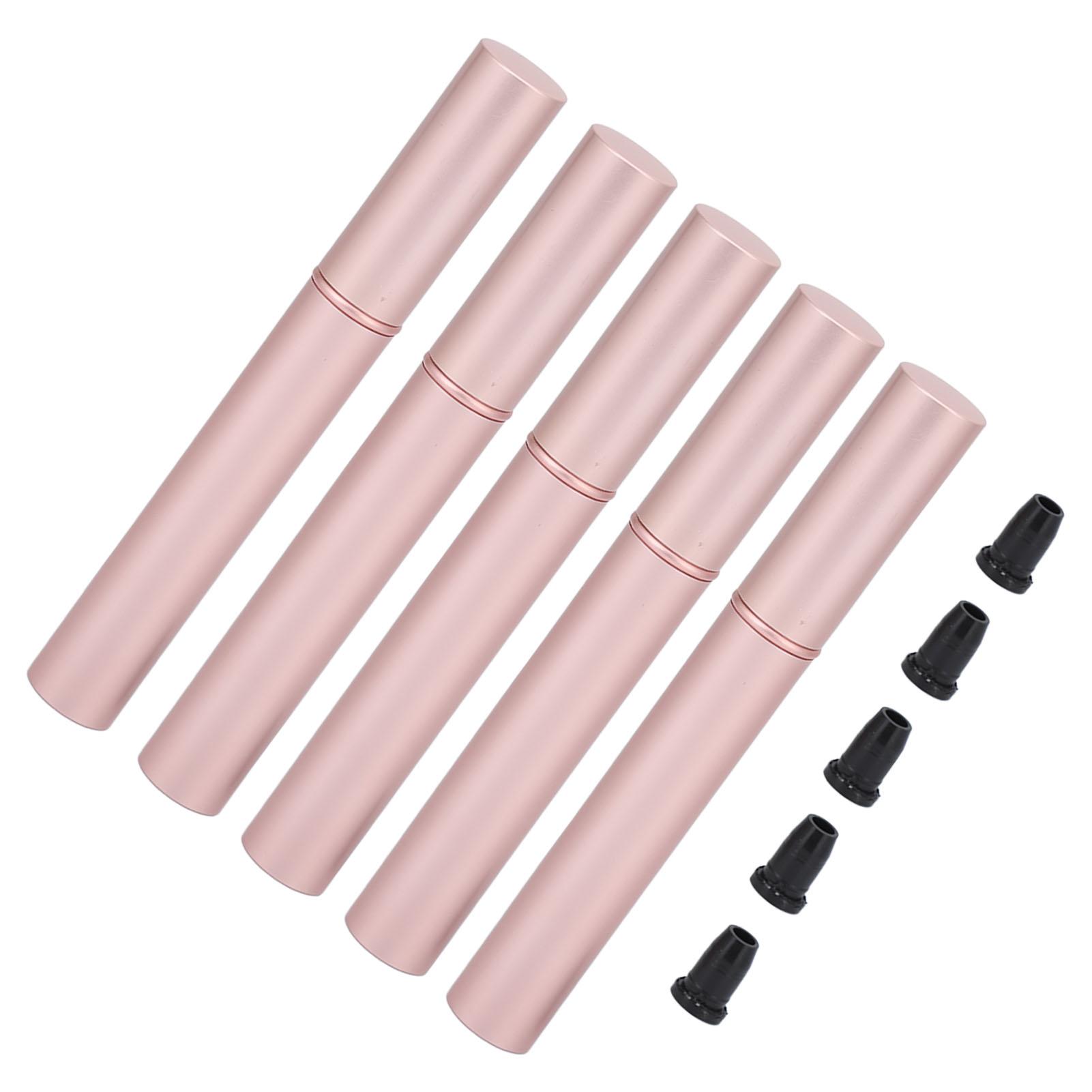 

5 шт. 4 мл пустых тюбиков для подводки для глаз с кисточкой, алюминиевый флакон для жидкости для роста ресниц, многоразовый контейнер