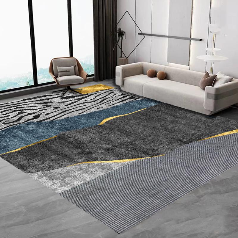 Nordic Simple Carpet Living Room Coffee Table Flannel Large Carpet Anti-Slip Bedroom Bedside Floor Mat Home Decoration