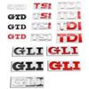 2026 Hot For VW VOLKSWAGEN 3D Metal TSI TDI GTD GLI Rear Trunk Car Emblem Badge Decals Auto Sticker For VW Volkswagen Polo Golf 