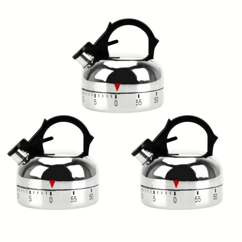 1/3 Stück Mechanischer Küchentimer Vielseitig Einstellbarer Koch-Countdown 60-Minuten-Timer zum Backen, für Übungen, zum Lernen, Küchenutensilien, Geschenk
