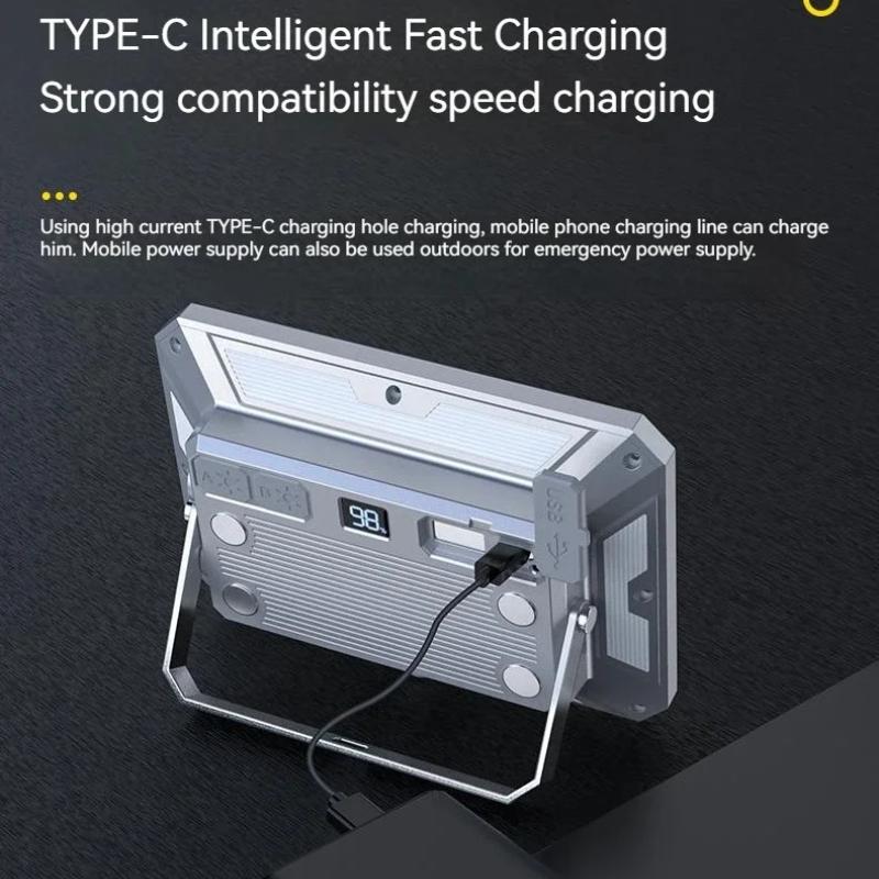 Tragbares LED Campingzeltlicht Wiederaufladbarer Suchscheinwerfer Hohe Leistung Outdoor Notbeleuchtung Wasserdicht Hängende Nachtlampe