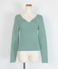 Yours Heart Neck Knit BEXT0243 L Mint Anti-Pilling Women's
