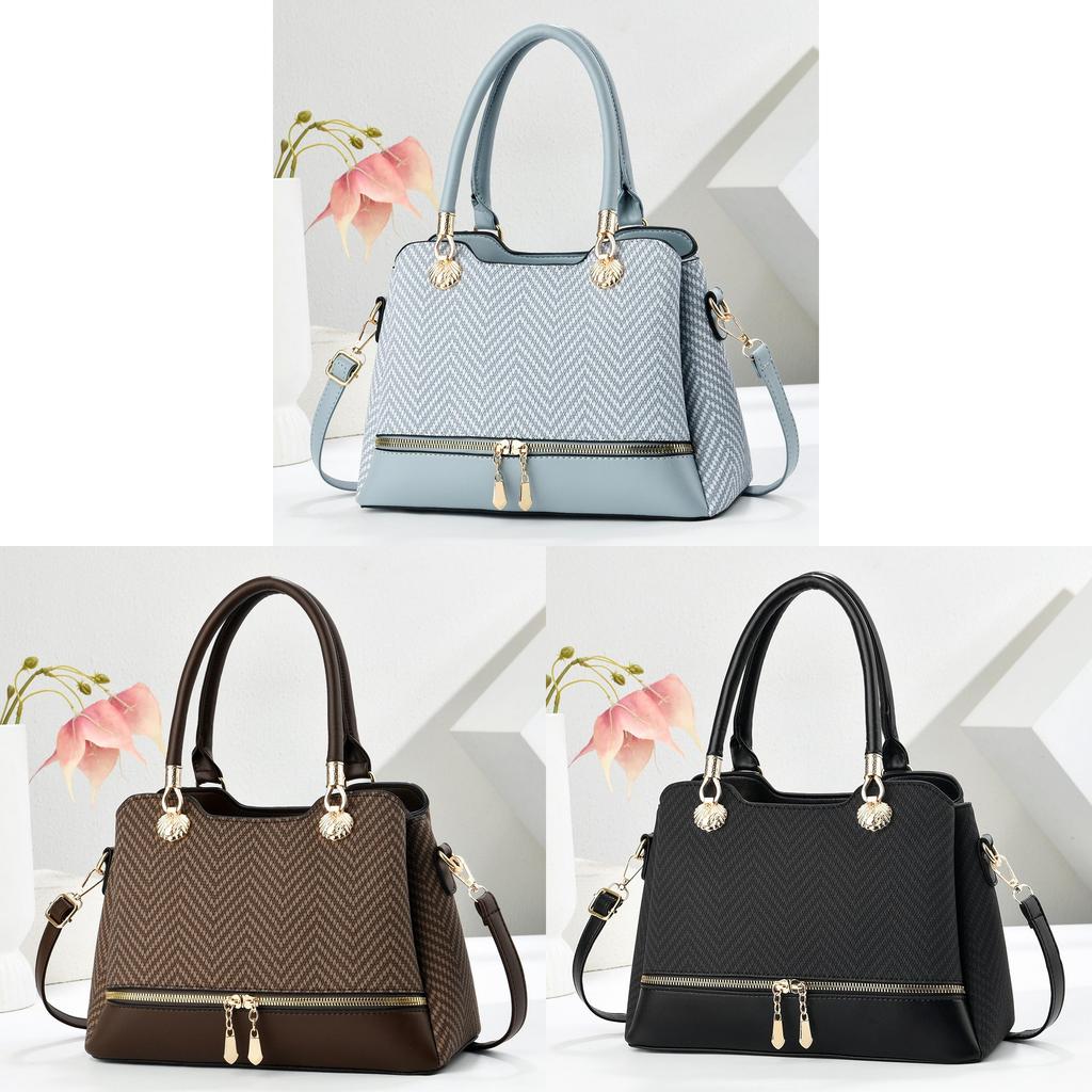 Classic Tote Bag For Women With Pu Material And Metal Accents For Daily Use