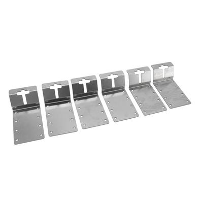 6 STÜCK T-Pfosten Halterung 3 Zoll Schwerlast Kohlenstoffstahl Vertikale Montage T-Pfosten Eckstrebe Ziel
