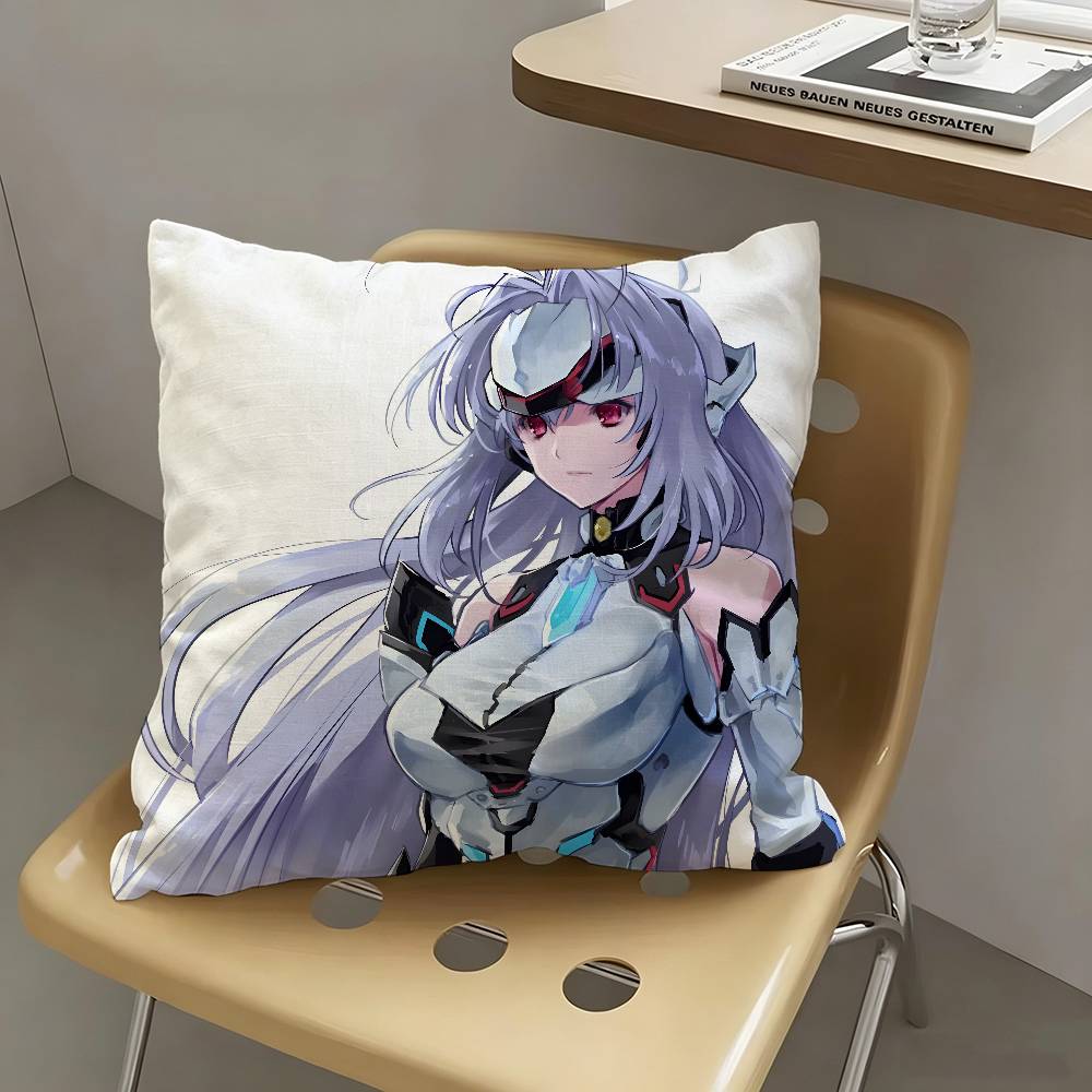 1pc KOS-MOS Anime Characters Pillow Case Fashion Square Pillowcase Bedroom Sofa Room Ins Decoration Leisure
