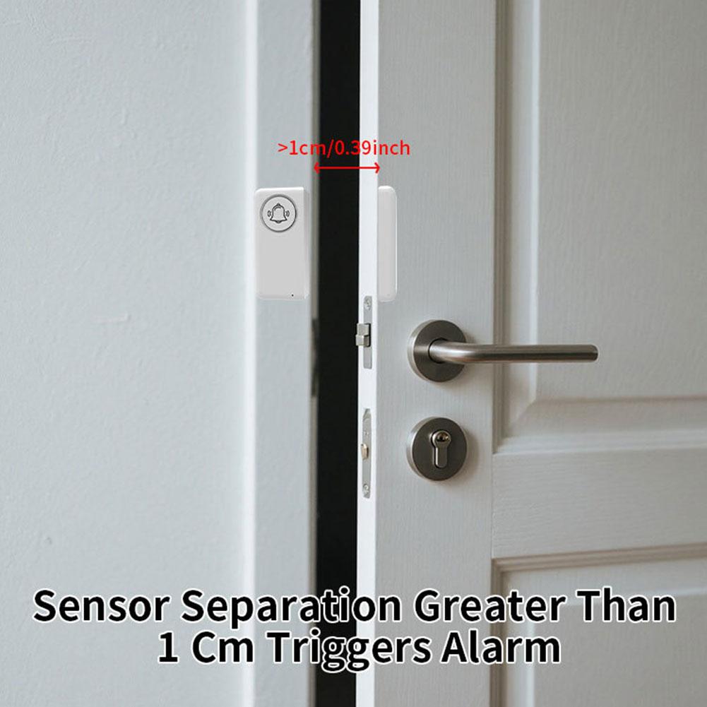Drahtloser Für Tuya WiFi Magnetischer Tür- und Fenstersicherheitsalarm mit Echtzeit-Smartphone-Benachrichtigungen und Lautem Akustischem Alarmsignal