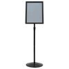 Podium Poster Stand Silver A3 PVC and Steel