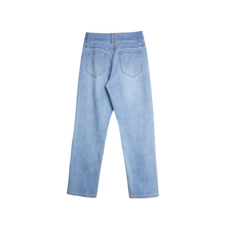 ELLE French High-Waisted Vintage Slim Fit Jeans Women Jeans EQ51319