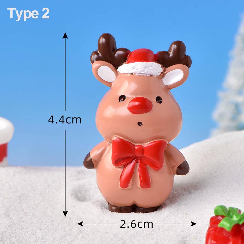 Supplies Desktop Ornament Micro Landscape Mini Deer Figurines Miniature Snow Scene Resin Elk Toys