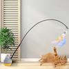 Funny Cat Stick, Steel Wire, Long Pole, Feather, Cute Fishing, Spinning,  Self Entertaining,  Problem-solving, Pet  Toy